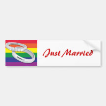 Mariage lesbien gai adhésifs pour voiture