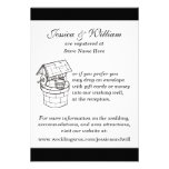 Mariage noir et blanc souhaitant la carte bonne faire-parts