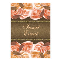 Mariage rose d'anniversaire de champagne orange de faire-part