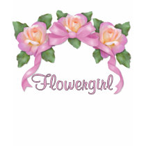 Mariage rose de ruban - Flowergirl