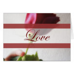 Mariage rose rouge foncé d'amour de tentation carte
