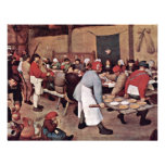 Mariage rural par Bruegel D. Ä. Pieter Cartons D'invitation