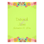 Mariage tropical+customisez votre couleur d'arrièr invitation personnalisée