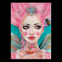 Marie Antoinette Cupcake Faerie - Bijenkoningin visitekaartjes