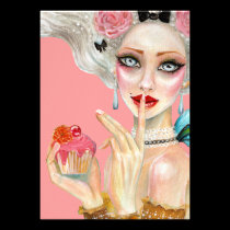 Marie Antoinette Cupcake Koningin Invitations uitnodigingen