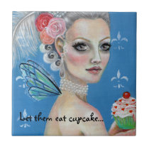 Marie Antoinette Cupcake Koningin Tile tegeltjes