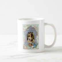Marie Antoinette et copie d'art d'oiseau bleu Tasses À Café