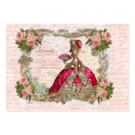 Marie Antoinette et roses roses Cartes De Visite Personnelles