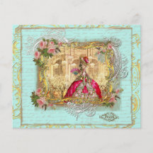 Marie Antoinette Party bij de Vlieger van Versaill Gepersonaliseerde Folder