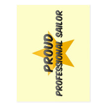 Marin professionnel fier carte postale