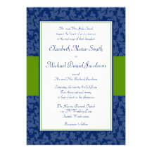 Marine et faire-part de mariage vert de remous de 