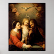 Mary, Jésus, et affiche de Joseph