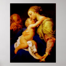 Mary, Jésus, et affiche de Joseph