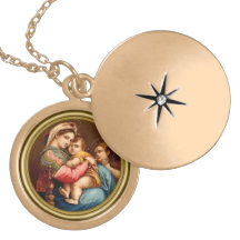Mary Madonna en het kind Jesus Persoonlijke Sieraden