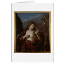 Mary Magdalene in Berouw (olie op canvas) 2 Wenskaart