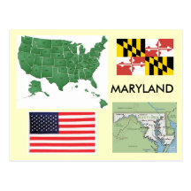 Maryland, de V.S. Wenskaart