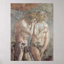 Masaccio - Adam en Vooravond Afdruk