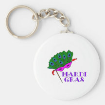 Masque 2 de mardi gras porte-clefs