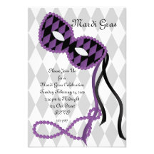 Masque assez pourpre faire-parts