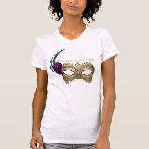 Masque de fantaisie de mardi gras de KRW T-shirts
