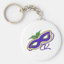 Masque de mardi gras porte-clés
