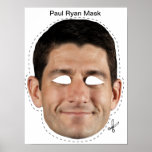 Masque de Paul Ryan Halloween Affiches