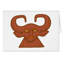 Masque de taureau bull masques carte de vœux