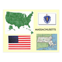Massachusetts, de V.S. Wenskaart
