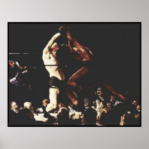 Match de boxe affiche
