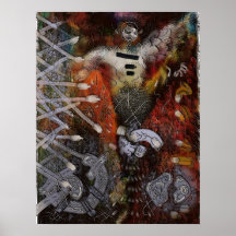 Matchstick Michael Print