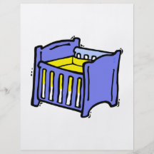 Matelas jaune graphique bleu de huche de bébé prospectus personnalisés