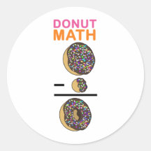 Maths de beignet autocollants