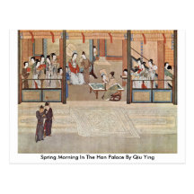 Matin de ressort dans le palais de Han par Qiu Yin Carte Postale