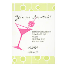 Matrices Martini Invitations Personnalisées