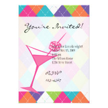 Matrices Martini trois Invitations