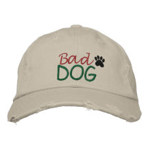 Mauvais CHIEN par SRF Casquettes Brodées
