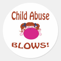 Mauvais traitement à enfant autocollants