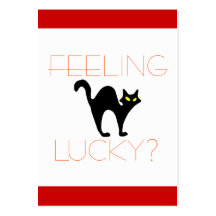 Mauvaise chance de chat noir modèles de cartes de visite