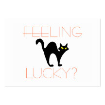Mauvaise chance de chat noir cartes de visite personnelles