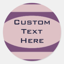 Mauve 1 de Minnie Autocollant Rond