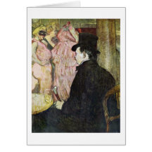 Maxime Dethomas par Henri De Toulouse-Lautrec Carte