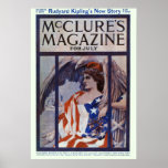 McClure magazine liberté patriotique en juillet 19 Poster
