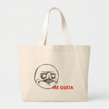 me gusta meme canvas tas