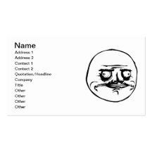 Me Gusta Meme Visitekaartjes Sjabloon