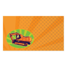 mechanisch graafbouwgraafwerktuig visitekaartje