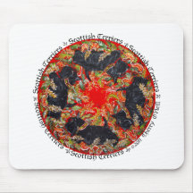 Médaillon celtique de Terrier d'écossais Tapis De Souris