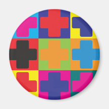 Médecin aidant l'art de bruit magnets pour réfrigérateur