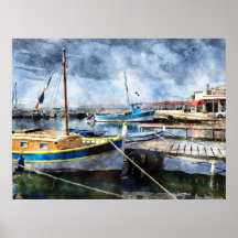 Mediterrane Haven Print