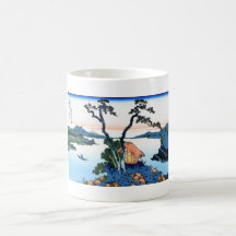 Meer Suwa in de Shinano provincie Hokusai Beker