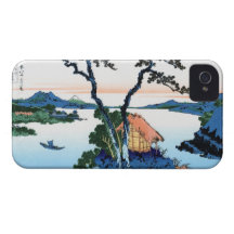 Meer Suwa in de Shinano provincie Hokusai iPhone 4 Case